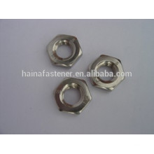 OEM high precise carbon steel hex thin nut, stainless steel thin nut, thin nut made in china